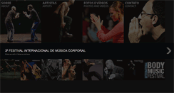 Desktop Screenshot of br.internationalbodymusicfestival.com